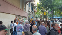 Concentració a la Seu Nacional de la CUP