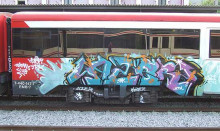 tren pintades graffiti