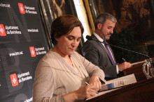 ada colau, jaume collboni, psc, socialistes, barcelona en comú