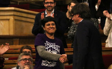 El president Puigdemont i Anna Gabriel