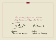 Felicitació de la Casa Reial pel Nadal de 2016