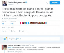 La piulada d'un fill de l'odi dels polítics espanyols contra Catalunya