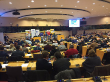 La sala del Parlament Europeu on s'ha celebrat l'esdeveniment ha registrat un ple absolut