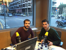 El presentador d''El Suplement', Ricard Ustrell, i Luis Gonzalo Segura
