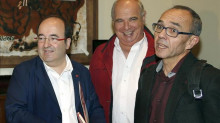 Miquel Iceta, Lluís Franco Rabell i Joan Coscubiela