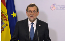 Rajoy, a la roda de premsa després de la conferència de presidents