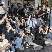 Periodistes seguint un esdeveniment