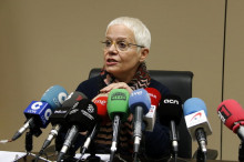 Ana María Magaldi, durant la roda de premsa