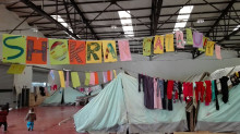 Els refugiats Kurds a Grècia donen les gràcies als voluntaris catalans