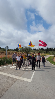 Fotografia de la ruta d'Otto Ozols pel recorregut de la Via Catalana