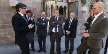 Puigdemont, Royo (Diplocat), Mariton (conservador francès), Gagnaire (centrista), Anglada, Bleunven (socialista) i Romeva