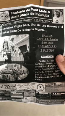 Un pamflet que Bermán ha repartit a les escoles de Palafolls