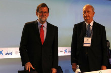 Rajoy amb el president del Cercle d'Economia, Juan José Bruguera