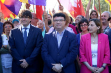 Nuet amb el president Puigdemont i la presidenta Carme Forcadell