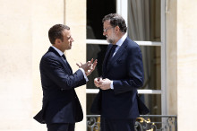 Emmanuel Macron i Mariano Rajoy
