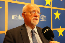 El polític alemany Bernhard von Grünberg a l'Aula Europa de la Representació de la Comissió Europea a Barcelona