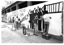 Pintada en solidaritat amb els presos de l'Operació Garzón
