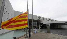 La senyera a l'hotel Pullman