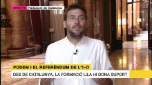 Dante Fachín durant l'entrevista a Els Matins de TV3