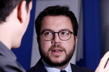 El secretari d'Economia, Pere Aragonès, al departament de la Vicepresidència