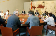 Reunió del Consell Executiu del Govern al Palau de la Generalitat