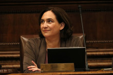 L'alcaldessa de Barcelona, Ada Colau, durant un ple del mes passat