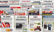 Imatge de diferents diaris espanyols