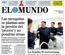 Portada de 'El Mundo' d'aquest dilluns 4 de setembre