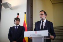 Carles Puigdemont amb Mariano Rajoy