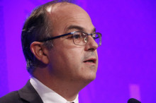 Primer plànol del portaveu del Govern, Jordi Turull