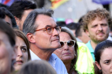 L'expresident de la Generalitat Artur Mas a la manifestació de la Diada l'11 de setembre de 2017