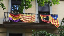 banderes, bandera espanyola, estelada, senyera, estanquera