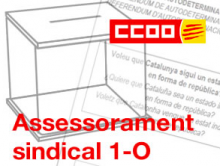 Imatge de CCOO sobre l'assessorament de l'1-O