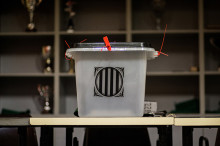 Una de les urnes de votació