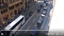 La policia espanyola a la Via Laietana de Barcelona