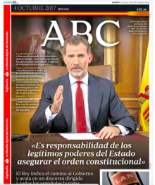 Portada de l''ABC' d'aquest dimecres
