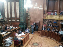 Ple de l'Ajuntament de Barcelona el 6 d'octubre