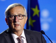El president de la CE, Jean-Claude Juncker, durant la roda de premsa a Tallinn