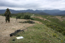 Imatge general del camp de tir de la base militar Álvarez de Castro, a Sant Climent Sescebes