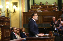 Mariano Rajoy durant la seva intervenció al Congreso