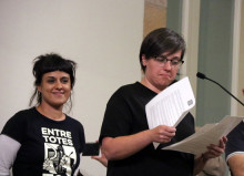 Les diputades de la CUP Mireia Boya i Anna Gabriel