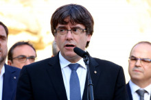 Pla curt del president de la Generalitat, Carles Puigdemont