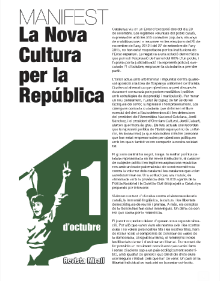 Captura del manifest 'La Nova Cultura per la República'