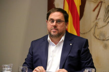 Primer pla del vicepresident i conseller d'Economia, Oriol Junqueras
