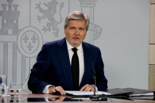 El portaveu del govern espanyol, Íñigo Méndez de Vigo, en roda de premsa a La Moncloa