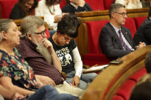 La diputada de la CUP Anna Gabriel al seu escó