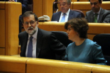 Rajoy i Sáenz de Santamaría, el 27 d'octubre de 2017