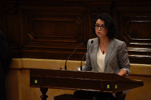 La socialista Eva Granados al Ple del Parlament de Catalunya