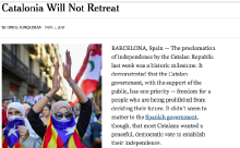 Imatge de l'article del 'New York Times' d'Oriol Junqueras