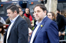 Oriol Junqueras, a les portes de l'Audiència Nacional